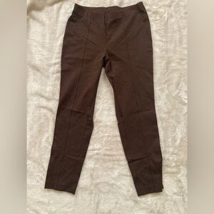 J. Jill Brown Slim Leg Stretch Pants Petite Small